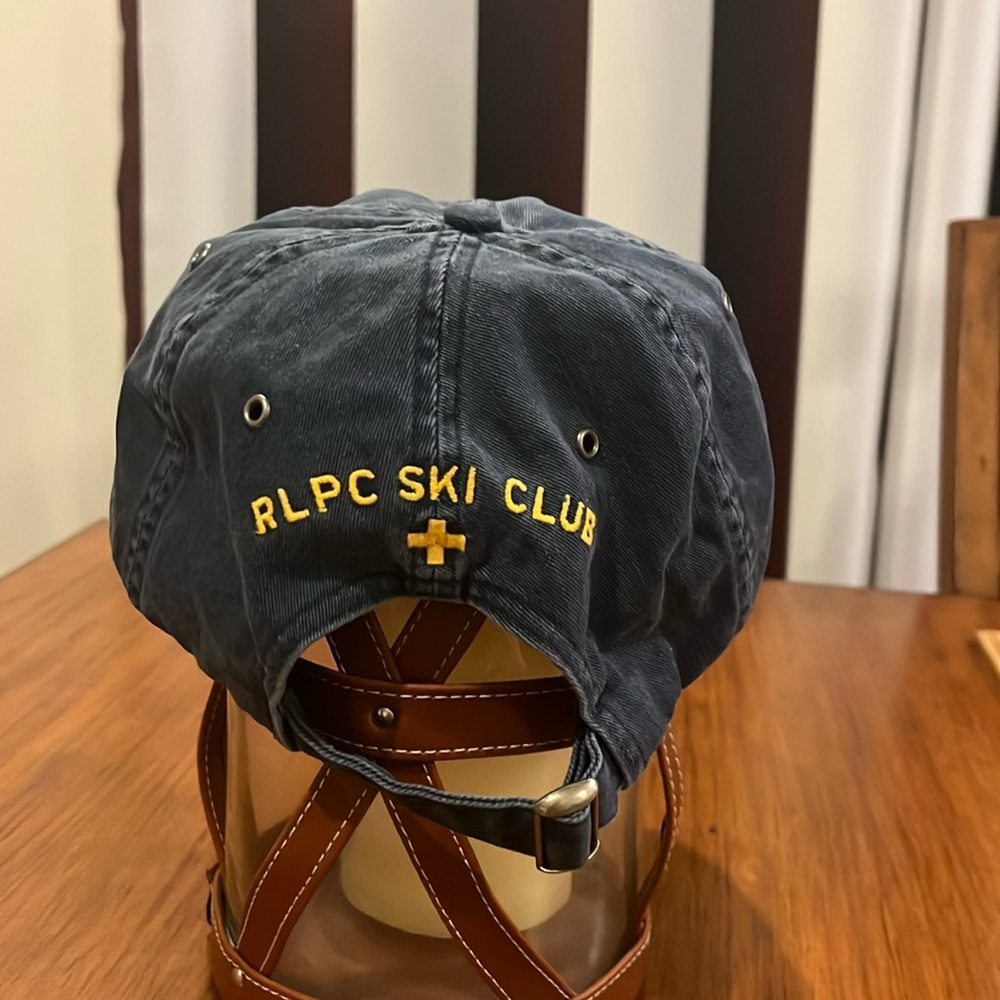 Polo Ralph Lauren Ski Patrol Club Hat Cap One Size Vintage blue Strap Back - Picture 6 of 16